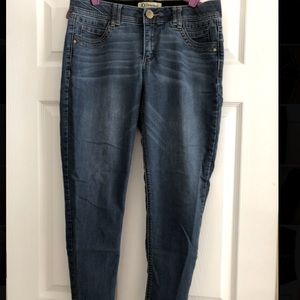 Democracy Skinny Blue Jeans. Size 10.
